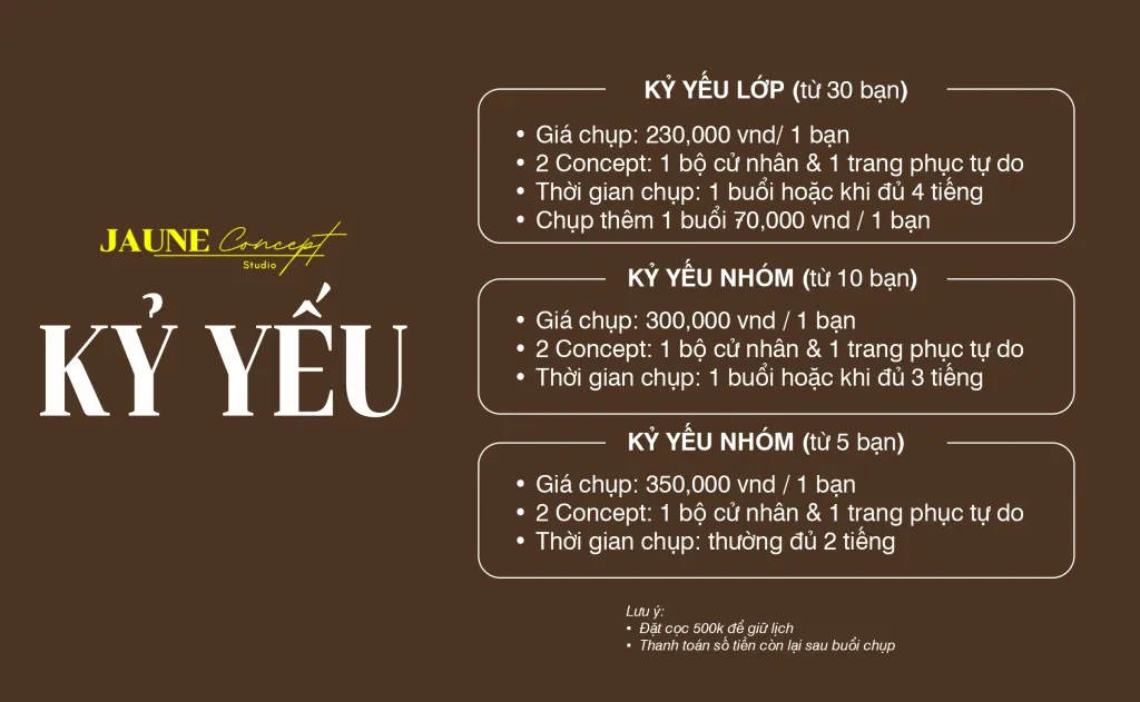 bang gia chup anh ky yeu lop