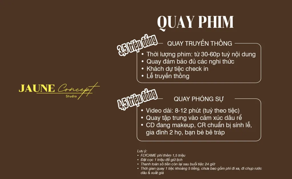 bang gia quay phim