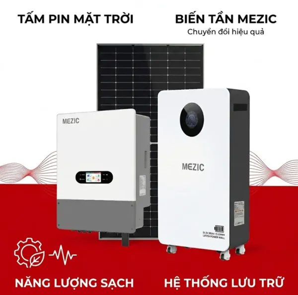 Lắp Điện Năng Lượng Mặt Trời Hybrid 6KW Có Lưu Trữ 16KW