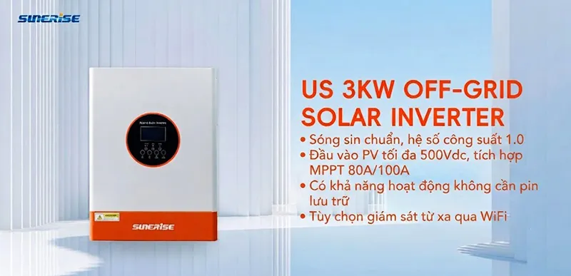 Biến tần 3kw off grid solar inverter
