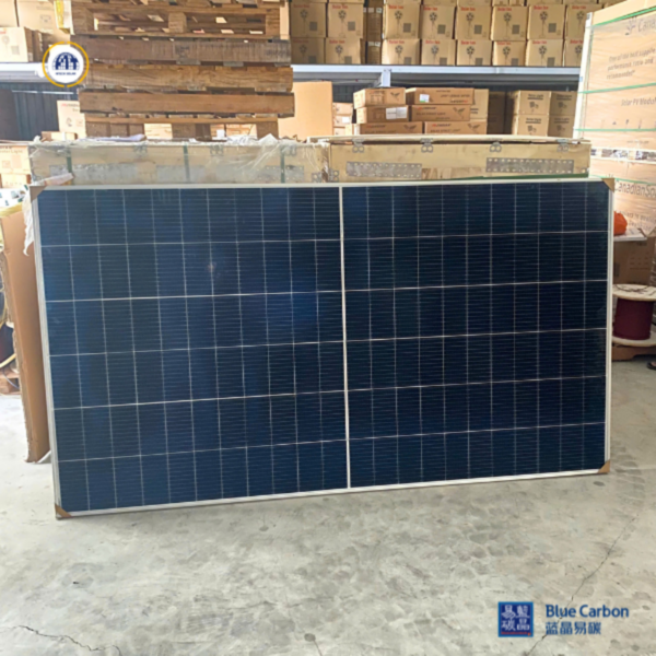 Alternative view of Tấm pin năng lượng mặt trời 100w 12v Blue Carbon