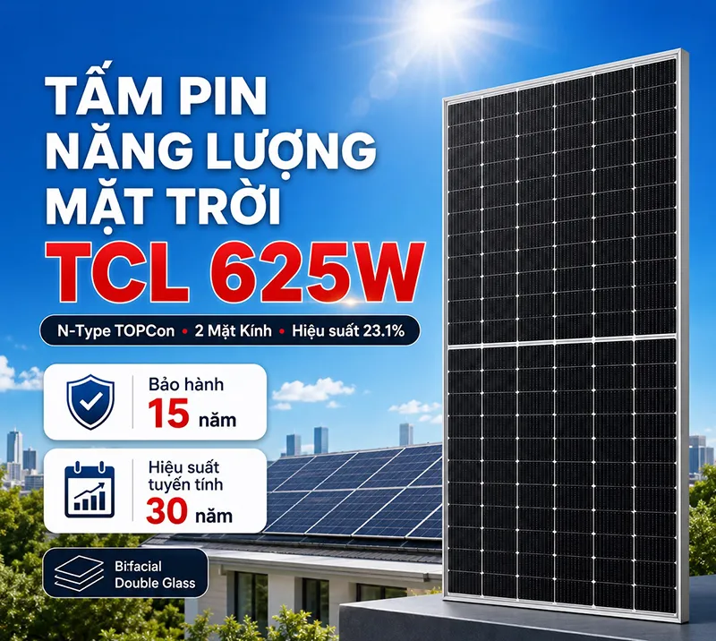 tấm pin TCL 625W
